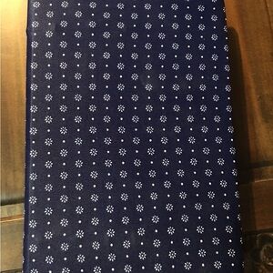 Source Unknown Navy Blue Patterned Binder